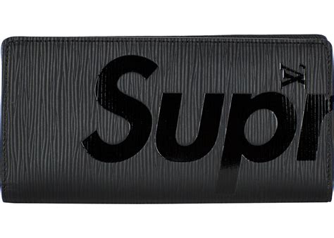 Louis Vuitton x Supreme Brazza Wallet Epi Black 